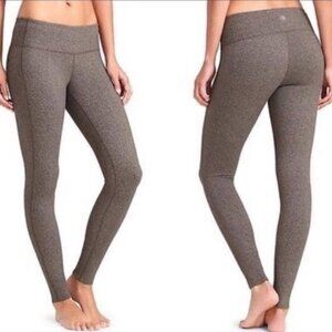 Athleta Swirl Chaturanga Leggings Black & Grey workout athleisure outdoor S